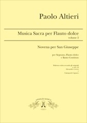 Altieri, P. : Musica per Flauto dolce, vol. 2. Per Soprano, Flauto dolce e Basso Continuo, a cura di A. Loreto e G. Capuzzo