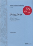 Pergolesi, Giovanni Battista : Stabat Mater per Soprano, Contralto, Archi e Basso continuo. Partitura tascabile. Urtext