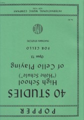 Popper, David : 40 Etudes op. 73, for solo Cello