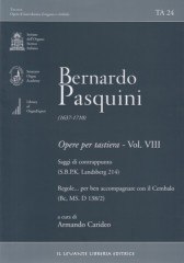 Pasquini, Bernardo : Opere per tastiera, vol. VIII: Saggi di contrappunto (S.B.P.K. Landsberg 214). Regole... per ben accompagnare con il Cembalo (Bc, MS: D 138/2)