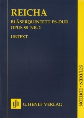 Reicha, Antonín : Quintet for Wind Instruments op. 88/2. Partitura tascabile. Urtext