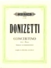 Donizetti, Gaetano : Concertino per Clarinetto e Orchestra da camera. Riduzione per Clarinetto e Pianoforte