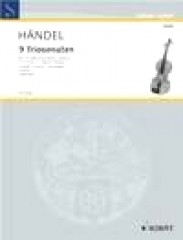 Händel, Georg Friedrich : 9 Triosonate op. 2 per 2 Violini, Basso continuo, Violoncello ad libitum: nr. 7 Händel, Georg Friedrich : 9 Triosonate op. 2 per 2 Violini, Basso continuo, Violoncello ad libitum: nr. 7