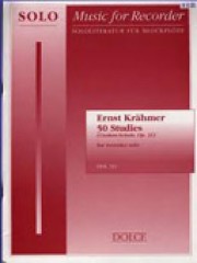Krähmer, E. : 50 Studies (Csakan-Schule, op. 31), for Recorder solo 