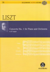 Liszt, Franz : Concerto per Pianoforte e Orchestra nr. 1. Partitura tascabile + Cd