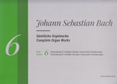 Bach, Johann Sebastian : Composizioni per Organo, vol. VI. Urtext