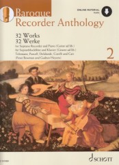 AA.VV. : Baroque Recorder Anthology, vol. 2. 32 Works for Soprano Recorder with Piano/Guitar Accompaniment