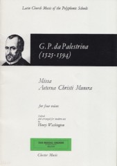 Palestrina, Giovanni Pierluigi da : Missa Aeterna Christi Munera. Vocal score