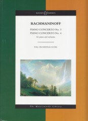 Rachmaninov, Sergej : Piano Concertos Nos. 3, 4. Partitura
