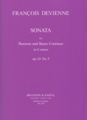 Devienne, F. : Sonata in sol minore op. 24 nr. 5, per Fagotto e Basso continuo