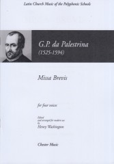 Palestrina, Giovanni Pierluigi da : Missa Brevis, per Coro SATB