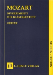 Mozart, Wolfgang Amadeus : Divertimenti per Sestetto di Fiati. Partitura tascabile. Urtext