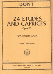 Dont, Jakob : 24 studi e capricci op. 35, per Violino