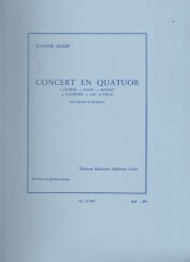 Rueff, Jeanine : Concert en Quatuor, per 4 Sax. Partitura e parti