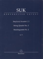 Suk, Josef : String Quartet no. 2 op. 31. Partitura tascabile. Urtext