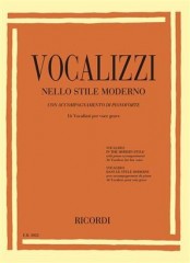 AA.VV. : Vocalizzi nello stile moderno, per Voce grave e Pianoforte