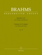 Brahms, Johannes : Sonata op. 78, per Violino e Pianoforte. Urtext