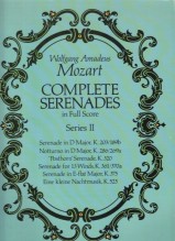 Mozart, Wolfgang Amadeus : Serenate complete, serie II. Partitura 