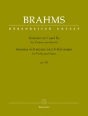 Brahms, Johannes : Sonate op. 120, per Violino e Pianoforte. Urtext