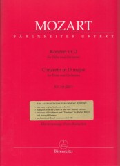 Mozart, Wolfgang Amadeus : Concerto in re KV 314, per Flauto e Orchestra. Riduzione per Flauto e Pianoforte. Urtext