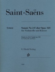 Saint-Saëns, Camille : Sonata n. 2 op. 123, per Violoncello e Pianoforte. Urtext Saint-Saëns, Camille : Sonata n. 2 op. 123, per Violoncello e Pianoforte. Urtext