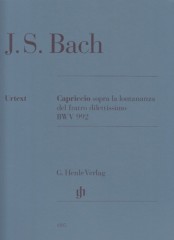 Bach, Johann Sebastian : Capriccio sopra la lontananza del fratro dilettissimo BWV 992, per Clavicembalo. Urtext