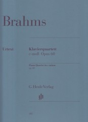 Brahms, Johannes : Piano quartet op. 60. Set parti. Urtext