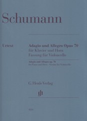 Schumann, Robert : Adagio e Allegro op. 70, per Violoncello e Pianoforte. Urtext