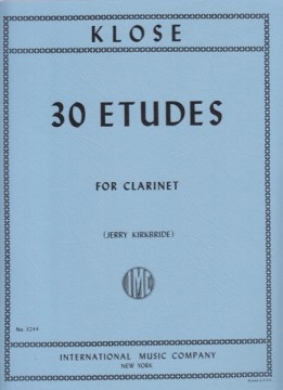Klosé, Hyacinthe Eléonore : 30 Studi per Clarinetto