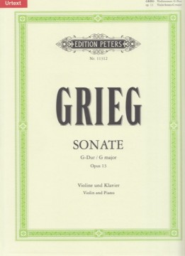 Grieg, Edvard : Sonata op. 13, per Violino e Pianoforte. Urtext