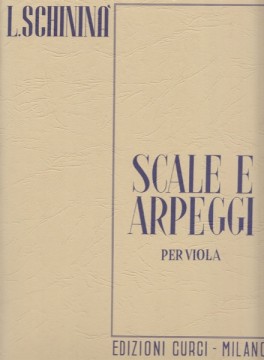 Schininà, Luigi : Scale e arpeggi, per Viola