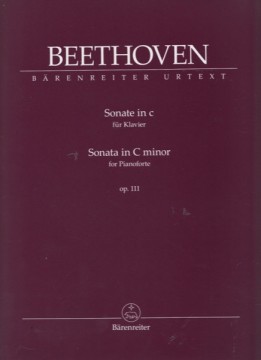 Beethoven, Ludwig van : Sonata in do minore op. 111, per Pianoforte. Urtext