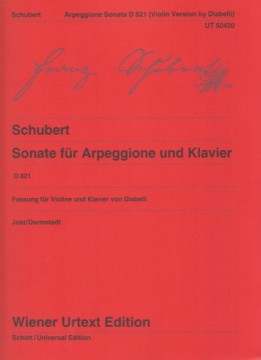 Schubert, Franz : Sonata in la minore Arpeggione D 821, per Violino e Pianoforte. Urtext