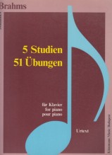 Brahms, Johannes : 51 esercizi per Pianoforte. Urtext