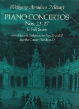 Mozart, Wolfgang Amadeus : Concerti per Pianoforte e Orchestra nn. 23-27 e Concerto Rondo in Re. Partitura