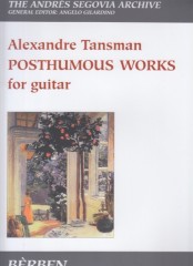 Tansman, Alexandre : Posthumous works, per Chitarra
