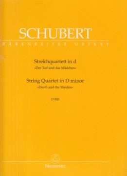 Schubert, Franz : Quartetto d’Archi in re minore La morte e la fanciulla D 810. Set parti. Urtext