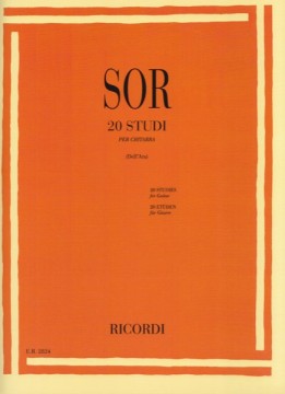 Sor, Fernando : 20 studi per Chitarra