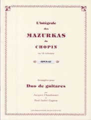 Chopin, Frédéric : L’integrale delle Mazurche, arrangiamento per 2 Chitarre, vol. 12: op. 67