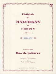 Chopin, Frédéric : L’integrale delle Mazurche, arrangiamento per 2 Chitarre, vol. 14: hors opus