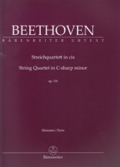 Beethoven, Ludwig van : Quartetto d’archi op. 131. Set parti. Urtext