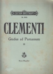 Clementi, Muzio : Gradus ad Parnassum vol. 3, per Pianoforte