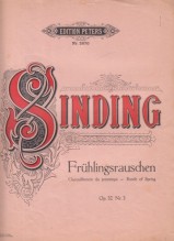 Sinding, Christian : Frühlingsrauschen op. 32 n. 3, per Pianoforte