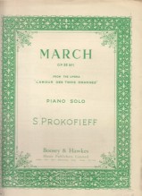Prokofieff, Sergej : March op. 33 n. 1, from the Opera L’Amour des trois Oranges, per Pianoforte