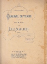Schuloff, Jules : Carnaval de Venise op. 22, per Pianoforte