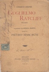 Mascagni, Pietro : Guglielmo Ratcliff. Libretto