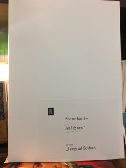 Boulez, Pierre : Anthèmes 1, per Violino (1991-1992) 