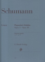 Schumann, Robert : Paganini-Etüden op. 3 e op. 10 per Pianoforte. Urtext