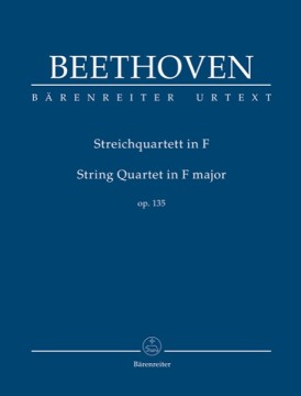 Beethoven, Ludwig van : Quartetto d’archi op. 135, partitura tascabile. Urtext