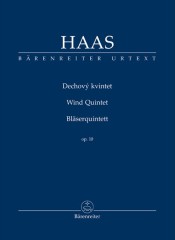 Haas, Pavel : Wind Quintet, op. 10. Partitura tascabile. Urtext